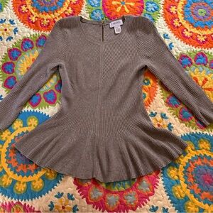 Sexy Grey Fitted Sweater